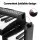 Alpha 61-Key Foldable Electronic Piano Keyboard, Touch-Sensitive, Black, Bluetooth, MIDI-USB, w/ Mic & Sustain Pedal