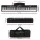 Alpha 88-Key Foldable Electronic Piano Keyboard, Black, 127cm, Touch-Sensitive, Bluetooth, MIDI-USB, Carry Bag Included
