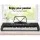 Alpha 61-Key Electronic Piano Keyboard with Stand & Stool, Black - Digital Electric Instrument with 255 Rhythms