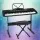 Alpha 61-Key Electronic Piano Keyboard with Stand & Stool, Black - Digital Electric Instrument with 255 Rhythms