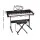 Alpha 61-Key Electronic Piano Keyboard, Black, Full-Size Keys, Adjustable Stand & Stool, USB, Speaker Output