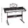 Alpha 61-Key Electronic Piano Keyboard with Stand, Digital Electric, LED Display, USB, Mic Input, Silent Practice