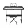 Alpha 61-Key Electronic Piano Keyboard, Black, Digital Electric w/ Stand & Stool, Lighted Keys, Music Training Features