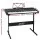 Alpha 61-Key Electronic Piano Keyboard with Stand, Lighted Keys, Black, 93x34x11cm, Digital Electric Music Instrument