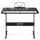 Alpha 61-Key Electronic Piano Keyboard with Stand, Lighted Keys, Black, 93x34x11cm, Digital Electric Music Instrument