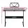 Alpha 61-Key Electronic Piano Keyboard, Digital Electric, Pink, w/ Stand & Lighted Keys, Music Training Features