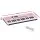 Alpha 37-Key Digital Piano Keyboard for Kids Beginners - Pink, Portable, with 3-Step Lessons, USB-C & Battery Powered