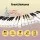 Alpha 37-Key Digital Piano Keyboard for Kids Beginners - Pink, Portable, with 3-Step Lessons, USB-C & Battery Powered