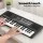 Alpha 37-Key Digital Piano Keyboard, Black – Portable Beginner's Electric Keyboard with Touch Function & 3-Step Lessons
