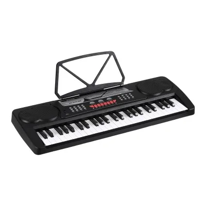 Alpha 49-Key Portable Electronic Keyboard Digital Piano 16 Timbres 10 Rhythms Microphone Input AC or Battery