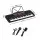 Alpha 49-Key Portable Electronic Keyboard Digital Piano 16 Timbres 10 Rhythms Microphone Input AC or Battery