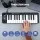 Alpha 25-Key Portable MIDI Keyboard Controller, USB, Black, Velocity-Sensitive, Joystick, 360x105x35mm, 1-Year Warranty
