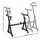 Alpha Heavy Duty Adjustable Z-Shape Piano Stand Black, Metal Frame, Lockable Wheels, 59-89cm Width, 62-92cm Height