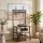 Artiss Mobile TV Stand for 32-65 Inch TVs, 50kg Capacity, 3 Shelves, Lockable Wheels, Black and Walnut