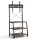 Artiss Mobile TV Stand for 32-65 Inch TVs, 50kg Capacity, 3 Shelves, Lockable Wheels, Black and Walnut