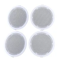 Giantz 6 Inch Ceiling Speakers 4 Pack, 80W In Wall Home Audio Tweeter Set, ABS Enclosure, Easy Install, White Giantz 6 Inch Ceiling Speakers 4 Pack, 80W In Wall Home Audio Tweeter Set, ABS Enclosure, Easy Install, White