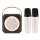 Alpha Mini Portable Karaoke Machine with 2 Rechargeable Wireless Dynamic Microphones Bluetooth 5.4 Beige LED Lights