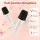 Alpha Mini Portable Karaoke Machine with 2 Rechargeable Wireless Dynamic Microphones Bluetooth 5.4 Beige LED Lights