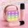 Alpha Mini Portable Karaoke Machine - 2 Wireless Mics, LED Lights, Bluetooth, Magic Voice Effects, Perfect for Parties