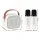 Alpha Mini Portable Karaoke Machine with 2 Rechargeable Wireless Microphones Bluetooth 5.0 LED Lights White