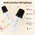 Alpha Mini Portable Karaoke Machine with 2 Rechargeable Wireless Microphones Bluetooth 5.0 LED Lights White