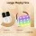 Alpha Mini Portable Karaoke Machine with 2 Rechargeable Wireless Microphones Bluetooth 5.0 LED Lights White