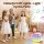 Alpha Mini Portable Karaoke Machine with 2 Rechargeable Wireless Microphones Bluetooth 5.0 LED Lights White