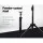 Alpha Speaker Stand, Iron, Adjustable Height 65-120cm, Black, Universal 35mm, Foldable, Studio & Home Use, 2pcs