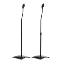 Alpha Speaker Stand Set, Steel, Adjustable 75-112cm, Black, Surround Sound, Studio & Home, Concealed Cable Management Alpha Speaker Stand Set, Steel, Adjustable 75-112cm, Black, Surround Sound, Studio & Home, Concealed Cable Management