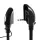 Alpha Speaker Stand Set, Steel, Adjustable 75-112cm, Black, Surround Sound, Studio & Home, Concealed Cable Management
