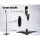 Alpha Speaker Stand Set, Steel, Adjustable 75-112cm, Black, Surround Sound, Studio & Home, Concealed Cable Management