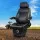 Giantz Universal Tractor Seat Black PU Leather, Adjustable Suspension, Headrest, Armrests for Forklift/Excavator