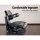 Giantz Universal Tractor Seat for Forklift Excavator Truck - Adjustable, PU Leather, 50-130kg Weight Suspension, Black