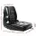 Giantz Universal Tractor Seat: Adjustable PU Leather Backrest, Waterproof, 150mm Sliding Track, for Heavy Machinery