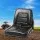 Giantz Universal Tractor Seat: Adjustable PU Leather Backrest, Waterproof, 150mm Sliding Track, for Heavy Machinery