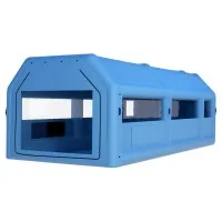 Giantz Inflatable Spray Booth – 1000x500x350cm Mobile Paint Tent with 2 Blowers, 3-Layer Filtration & Oxford PVC Fabric