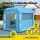 Giantz Inflatable Paint Booth 2.5m x 3m x 2.5m with 550W Blower and Air Filter System Blue