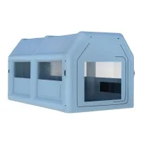 Giantz 4x3M Inflatable Spray Booth Car Paint Tent, 201D Oxford, 0.4mm PVC, Filter System, 750W Blower,