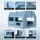Giantz 4x3M Inflatable Spray Booth Car Paint Tent, 201D Oxford, 0.4mm PVC, Filter System, 750W Blower,
