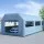 Giantz Inflatable Spray Booth 8.5x4.6m Car Paint Tent with Filter System, 2 Blowers, Oxford Cloth, PVC, Blue