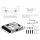Giantz Universal Car Roof Rack Basket - 111cm Black Steel Cargo Carrier with Wind Deflector, 80kg Load Capacity