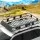 Giantz Universal 160cm Black Roof Rack Basket | Steel Cargo Carrier with 100kg Capacity & Wind Deflector for Cars