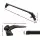 Giantz Universal Car Roof Rack 145cm Aluminium Cross Bars for Bare Roofs, Adjustable, Black, 90kg Capacity