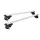 Giantz Universal Car Roof Racks - Aluminium Cross Bars, Adjustable 108cm, Silver, Anti-Theft, 90kg Load, Easy Install