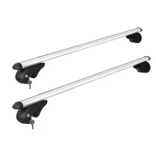 Giantz Universal Car Roof Rack: Adjustable 123cm Aluminium Cross Bars, Anti-Theft, 90kg Load, for SUVs & Utes