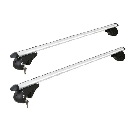 Giantz Universal Car Roof Rack: Adjustable 123cm Aluminium Cross Bars, Anti-Theft, 90kg Load, for SUVs & Utes