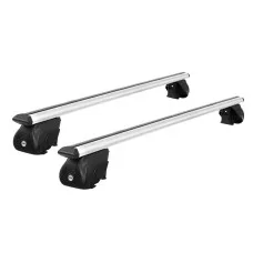 Giantz Universal Aluminium Car Roof Racks - 126cm Cross Bars, Anti-Theft Lock, 90kg Load, Fits SUVs & Medium Cars