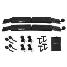 GIANTZ Universal Soft Kayak Roof Rack Pads, 80kg Capacity, 120cm Oxford Fabric, EVA Foam, Includes 4.5m Tie-Down Straps