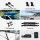 GIANTZ Universal Soft Kayak Roof Rack Pads, 80kg Capacity, 120cm Oxford Fabric, EVA Foam, Includes 4.5m Tie-Down Straps