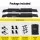 GIANTZ Universal Soft Kayak Roof Rack Pads, 80kg Capacity, 120cm Oxford Fabric, EVA Foam, Includes 4.5m Tie-Down Straps